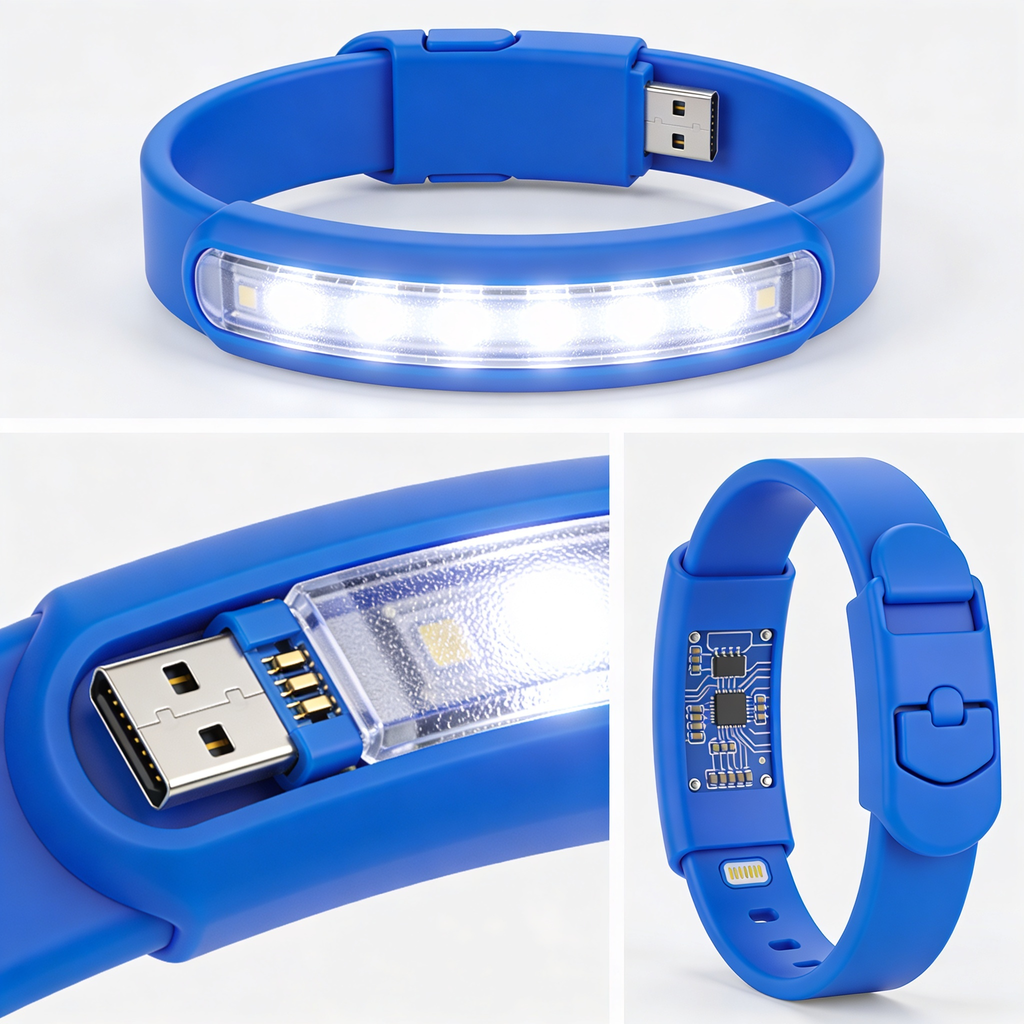 Creative Paws Light up Dog Collar, USB Rechargeable Flash Dog Necklace Light, Pet Safety Collar for Small Medium Large Dogs, High Visibility at Night (Blue