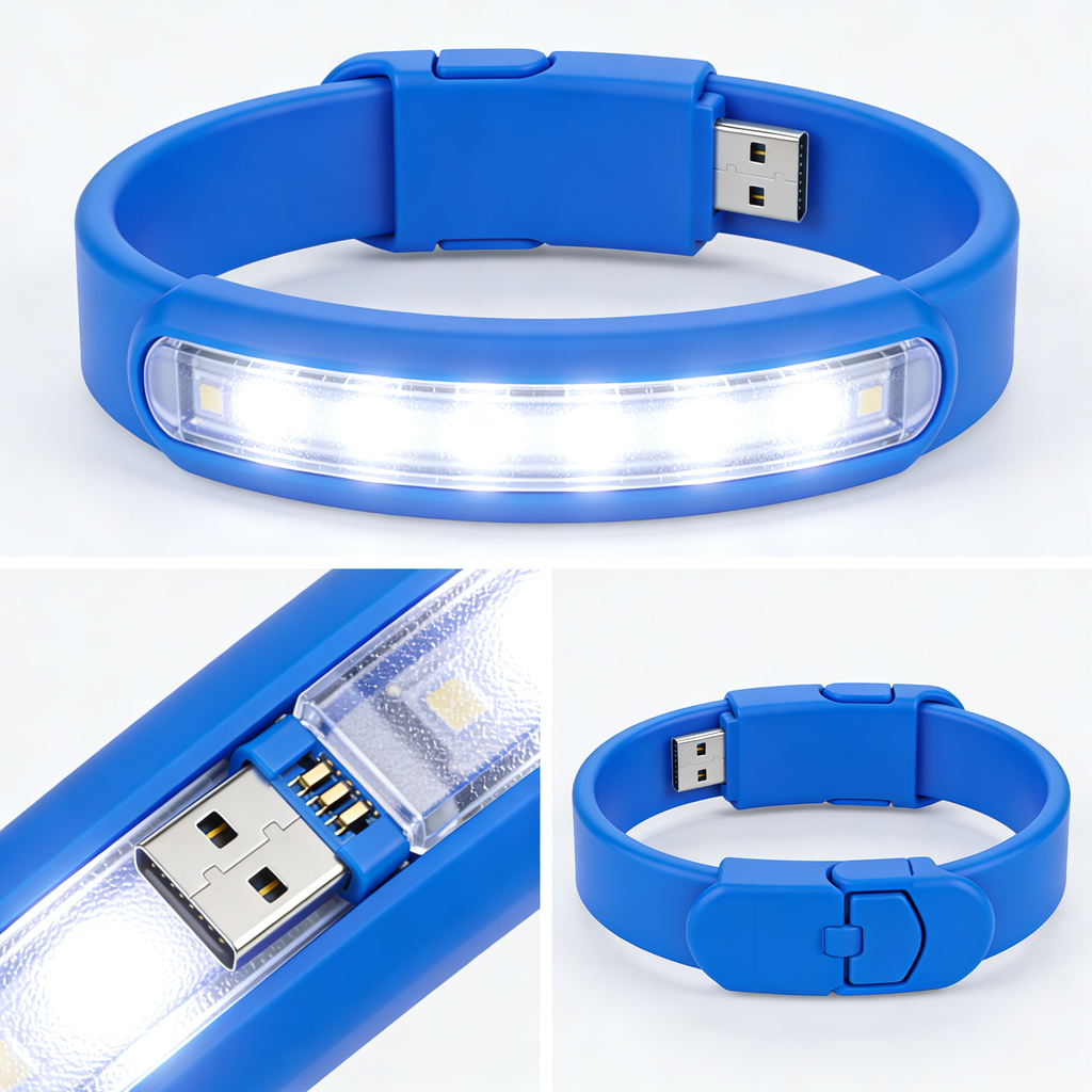 Creative Paws Light up Dog Collar, USB Rechargeable Flash Dog Necklace Light, Pet Safety Collar for Small Medium Large Dogs, High Visibility at Night (Blue